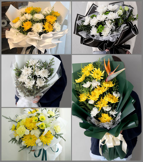安徽蚌埠市怀远县淝河乡钱河村白事花束代送